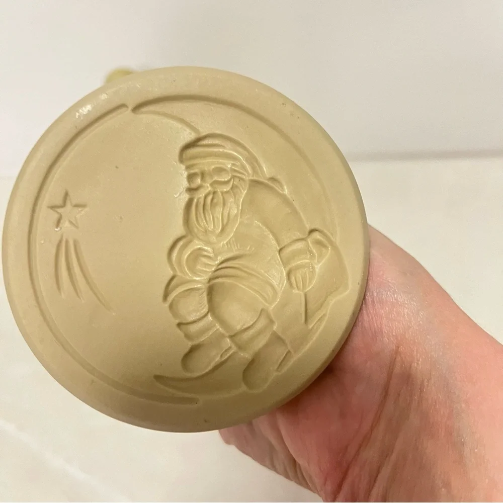 Santa Claus Cookie Stamps Brown Bag Cookie Art Cookie Press Stamp
